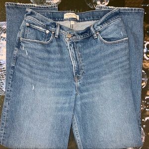 Abercrombie Curve Love Ultra High 90s Jeans - Medium Wash